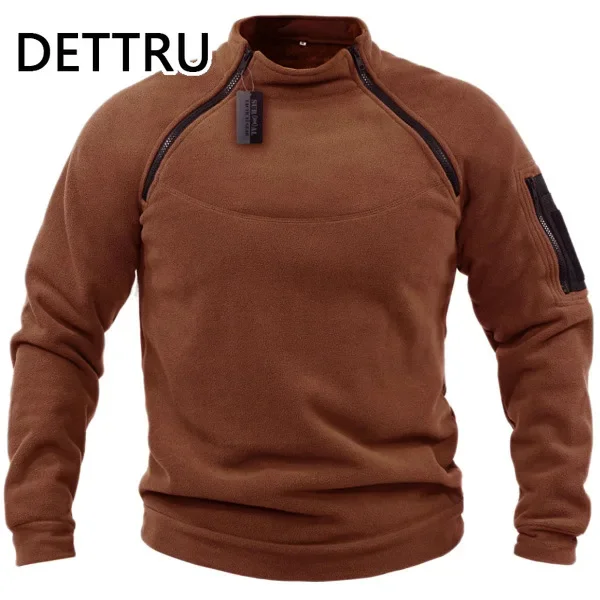 Mens Streetwear  Sweatshirt Fleece Winter Zipper Pullover Fashion Men\'s Solid Color Loose Lamb Thick Jacket Men Clothing