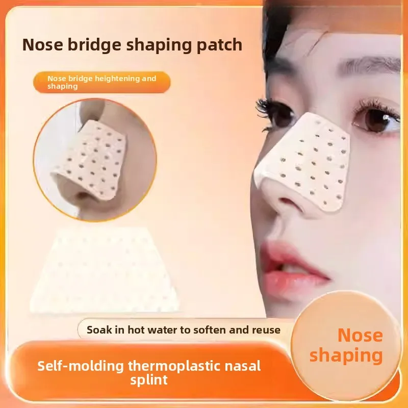 

10PcsThermoplastic Nose Shaping Splint, Low-Temperature Moldable Nasal Clip for Post-Surgery Correction, DIY Nose Reshaping Tool