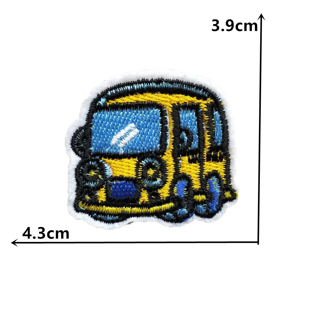 Single sale 1 pcs Car pattern embroidery hot melt adhesive ironing cloth patch be sewn decorated Repair a hole patch