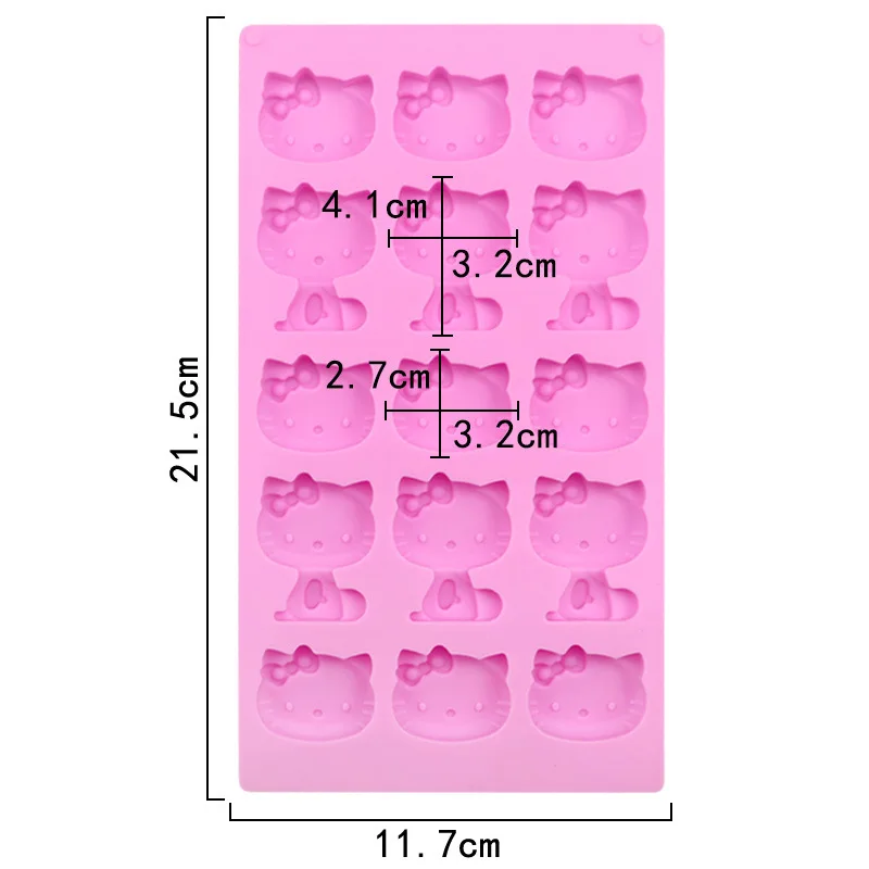 Sanrios MINISO Hello Kitty ช็อกโกแลต Reposteria แม่พิมพ์ DIY แม่พิมพ์ซิลิโคน Pastry Fudge คุกกี้แม่พิมพ์อุปกรณ์ครัวหน้าแรก