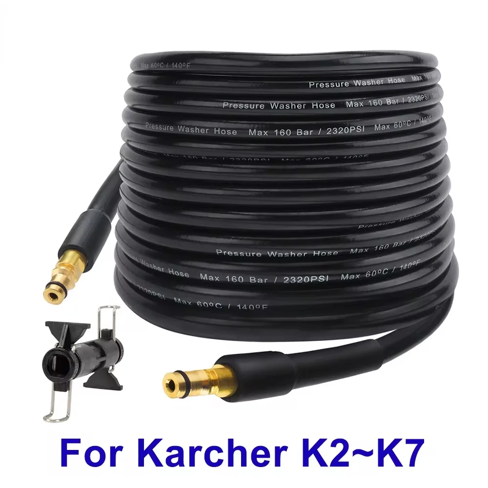 

6~15 meters High Pressure Washer Hose Pipe Cord Car Washer Water Cleaning Extension Hose Water Hose for Karcher Pressure Cleaner