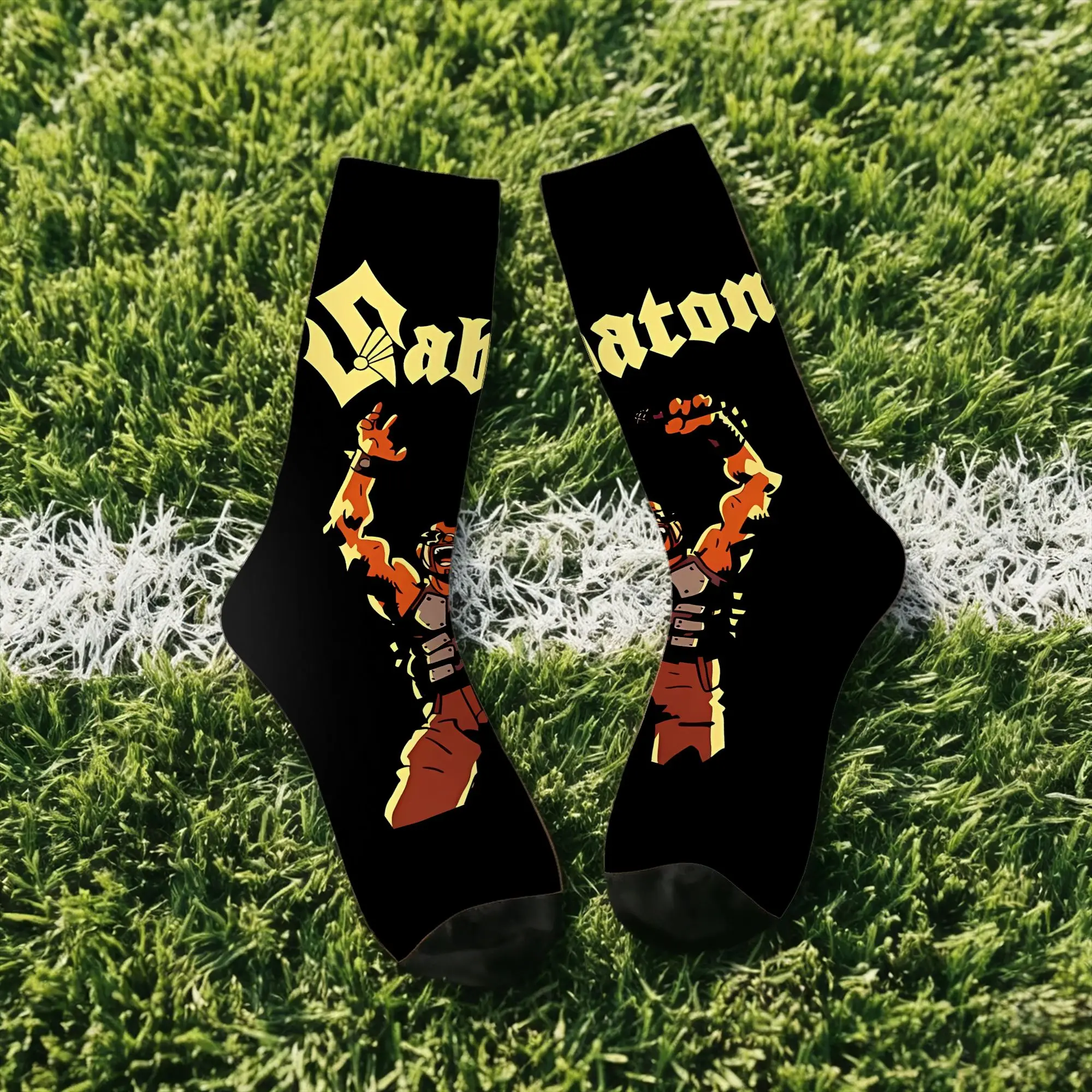 

Funny Sock SABATONN Sa ba tons2 Harajuku Seamless Pattern Printed Men Socks Novelty Men's Socks