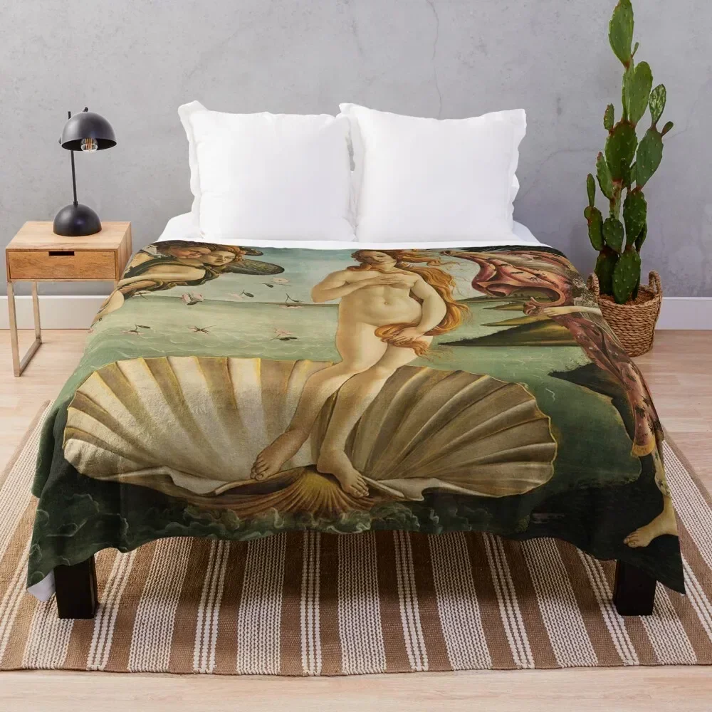 The Birth of Venus Throw Blanket Bed Fashionable blankets and throws Polar Blankets