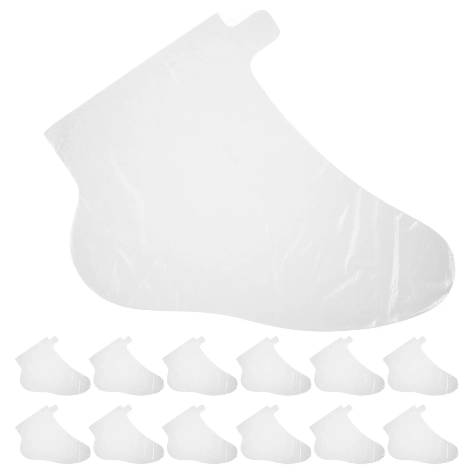 

100pcs Foot Mask Disposable Plastic Socks for Moisturizing Foot Care Travel Office Waterproof Covers