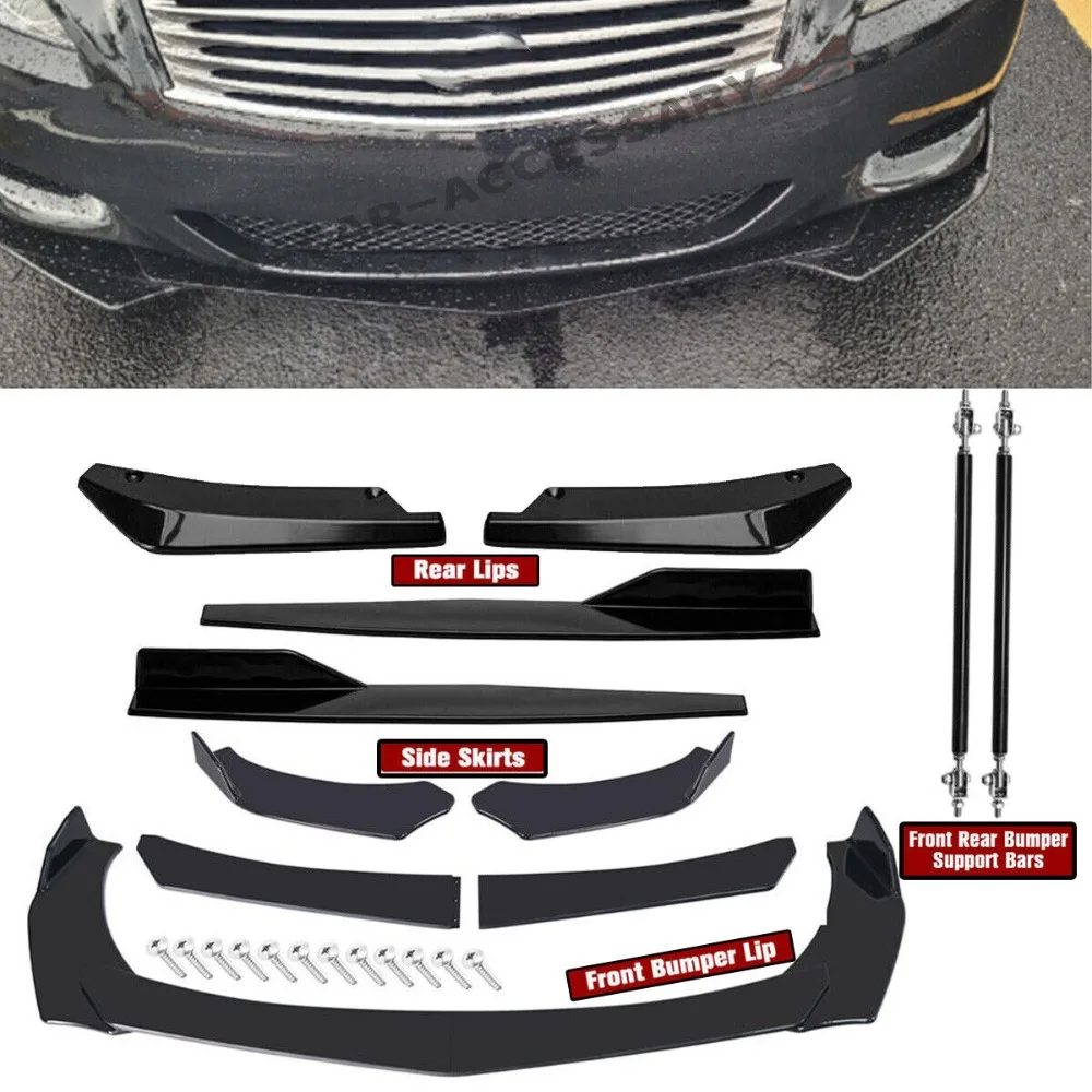 

For Infiniti G35 G37 Front Rear Bumper Lip Spoiler Splitter Body Kit Side Skirt United States