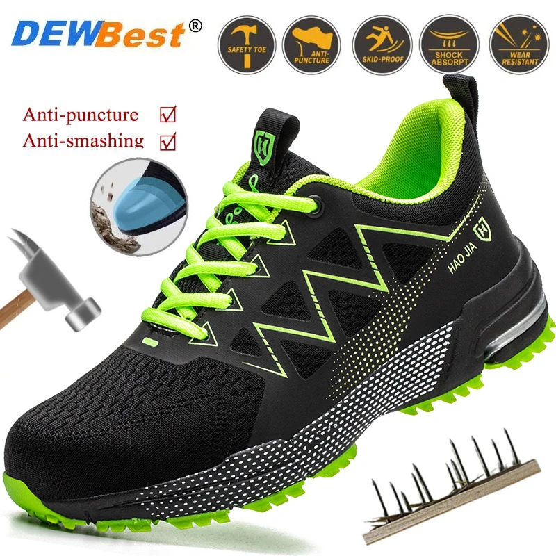 

New men's lightweight comfortable cheap non-slip work safety shoes anti-smash anti-puncture wear-resistant site work shoes