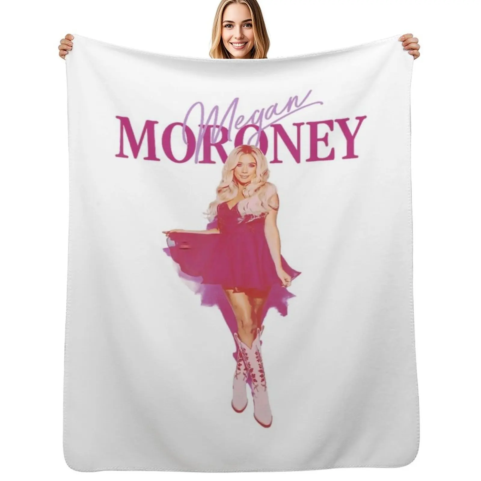

Megan Moroney Throw Blanket Plush Fuzzy Cozy Blanket for Couch Sofa