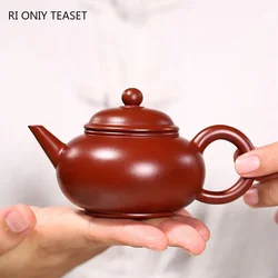 120ml Chinese Yixing Purple Clay Teapots Raw Ore Dahongpao Tea Pot Beauty Kettle Famous Handmade Zisha Tea Set Accessories