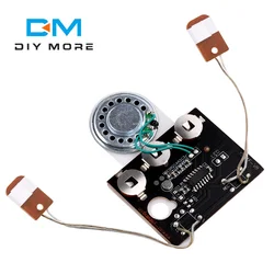 30s Sound Voice Music Recording Playback Module Button/Light Sensitive/Button with Extension Cord for Greeting Card DIY