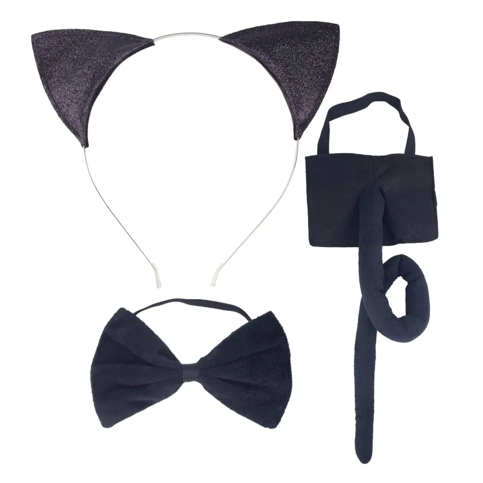 Kids , Bow Tie and Tail Set Animal Costume Accessories Cosplay for Child Stage Performance Birthdays Party Masquerade