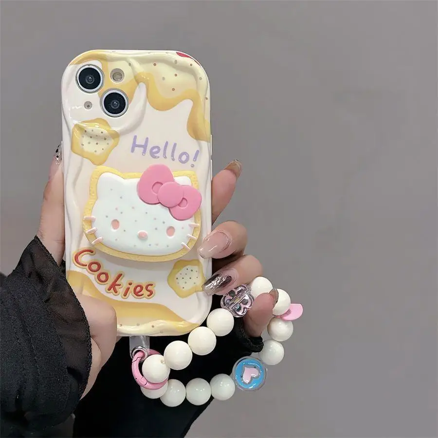 Sanrio Hello Kitty Kawaii Head Stand Case For Infinix Note 30 40 Pro Zero 30 Hot 40i 30 Play Smart 8 7 Cover Funda Soft Silico