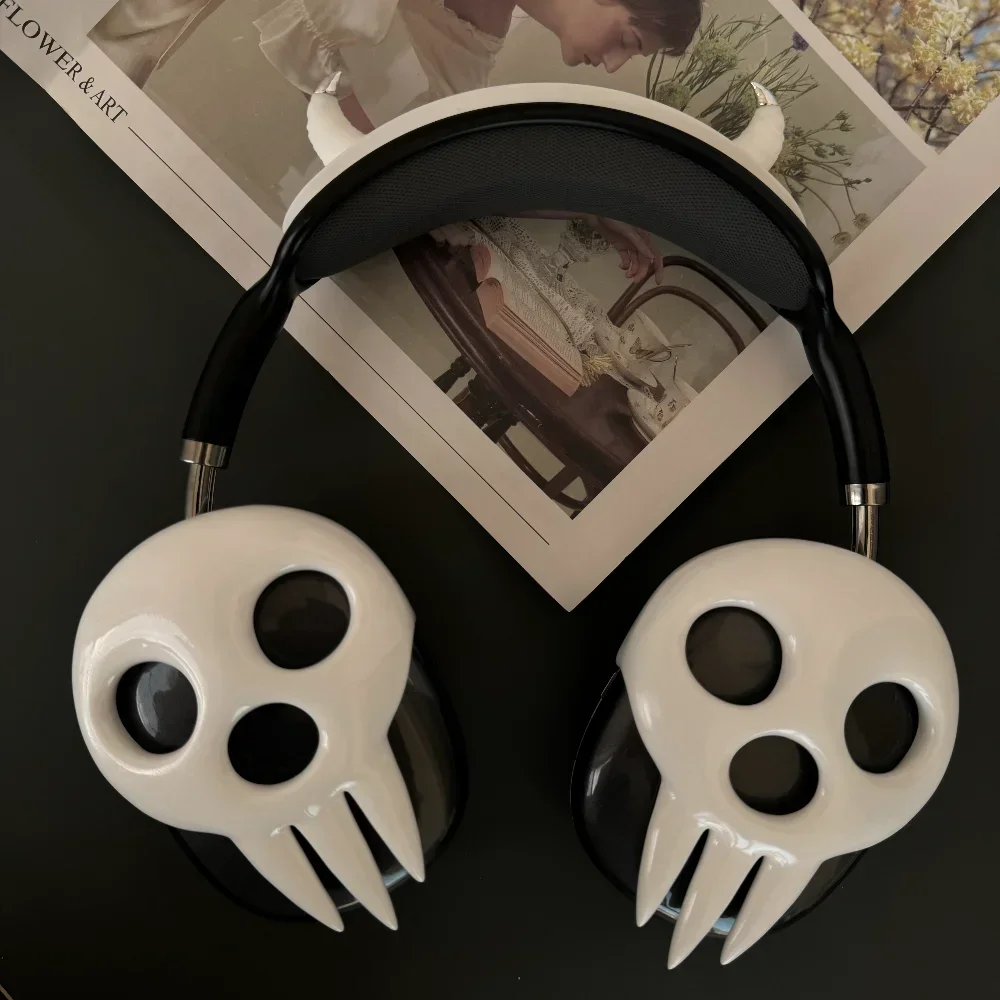 Airpods Max Case Soul Eater Headphones Case Decoration Custom Death Skull Headset Accessory AirpodsMax Replica Y2K Earphone Case