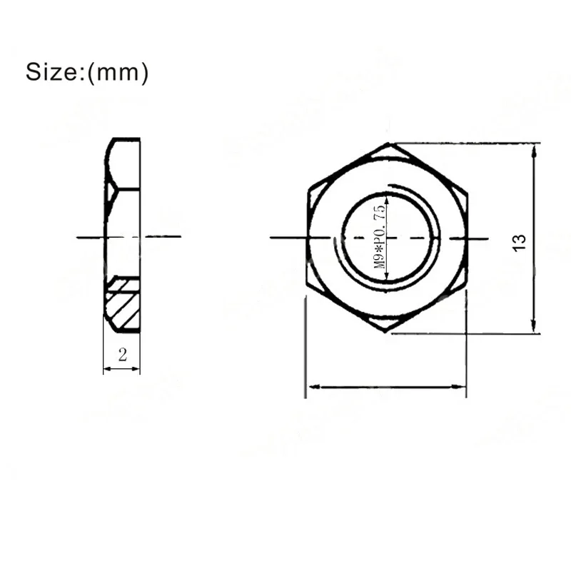 12 set 9mm rondella dado per basso elettrico per jack di ingresso e uscita, guarnizione dado presa per basso M9 argento oro nero