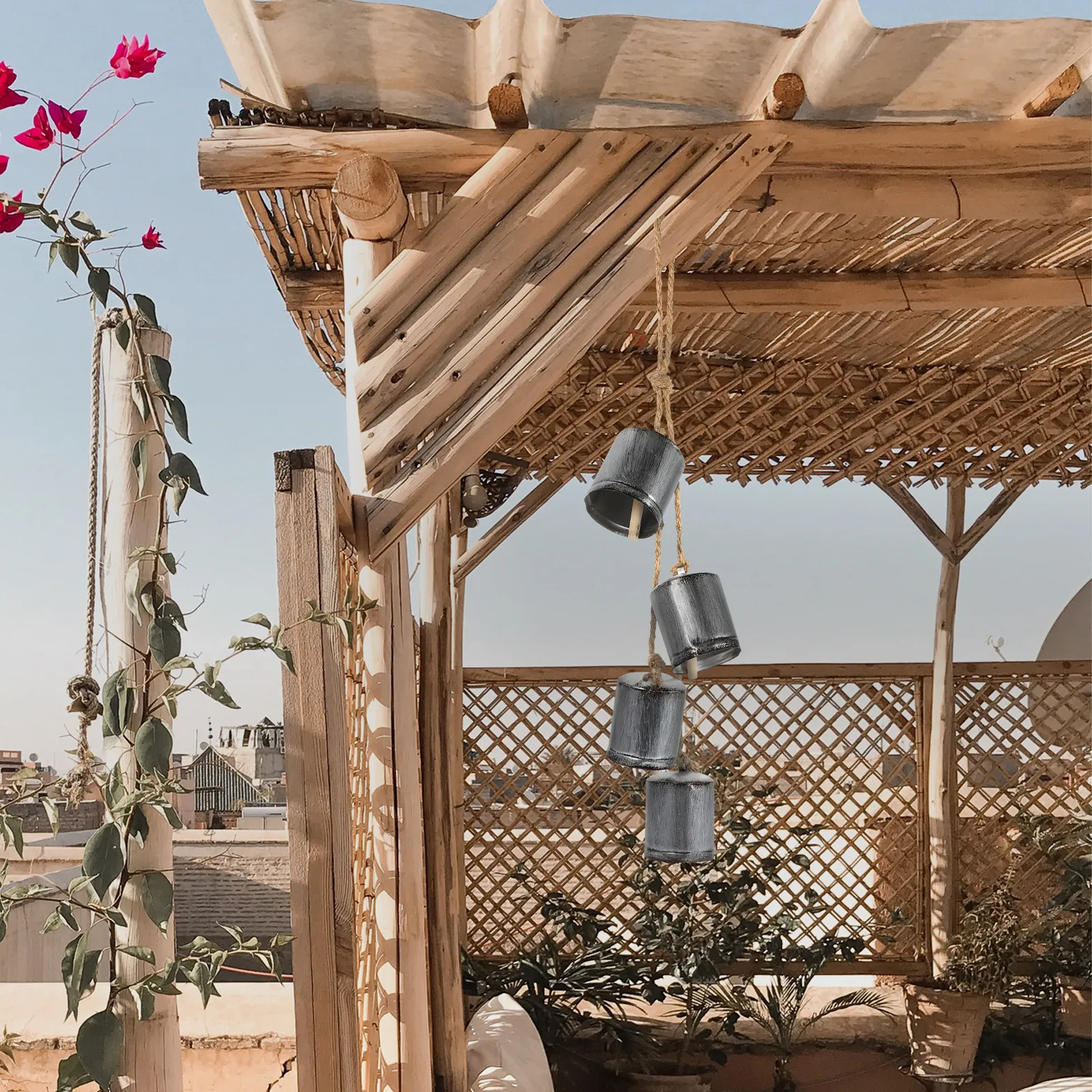 

Набор металлических винтажных колокольчиков для овец в деревенском стиле, для украшения сада, двери, стены, декоративный колокольчик-украшение