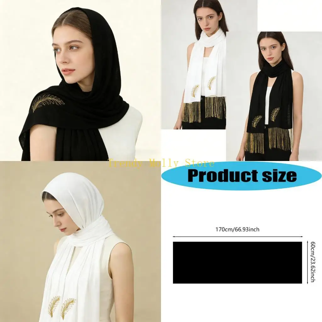 

N5KB Fashionable Golden Turban Scarf Unisex Wear Soft Breathable Fabric Long Lasting