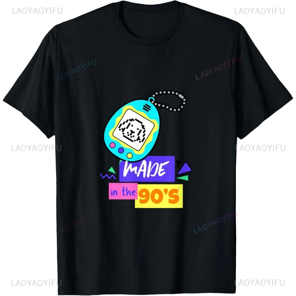 

Made in The 90S - Nostalgic Tamagotchi Digimon Adventure Graphic Printed T-shirt Japan Anime Casual Fashion ACG Otaku Man Tshirt