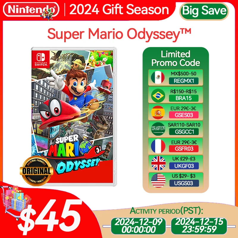 Super Mario Odyssey Nintendo Switch Game Deals Physical for Nintendo Switch OLED Nintendo Switch Lite Nintendo Switch Game Cards