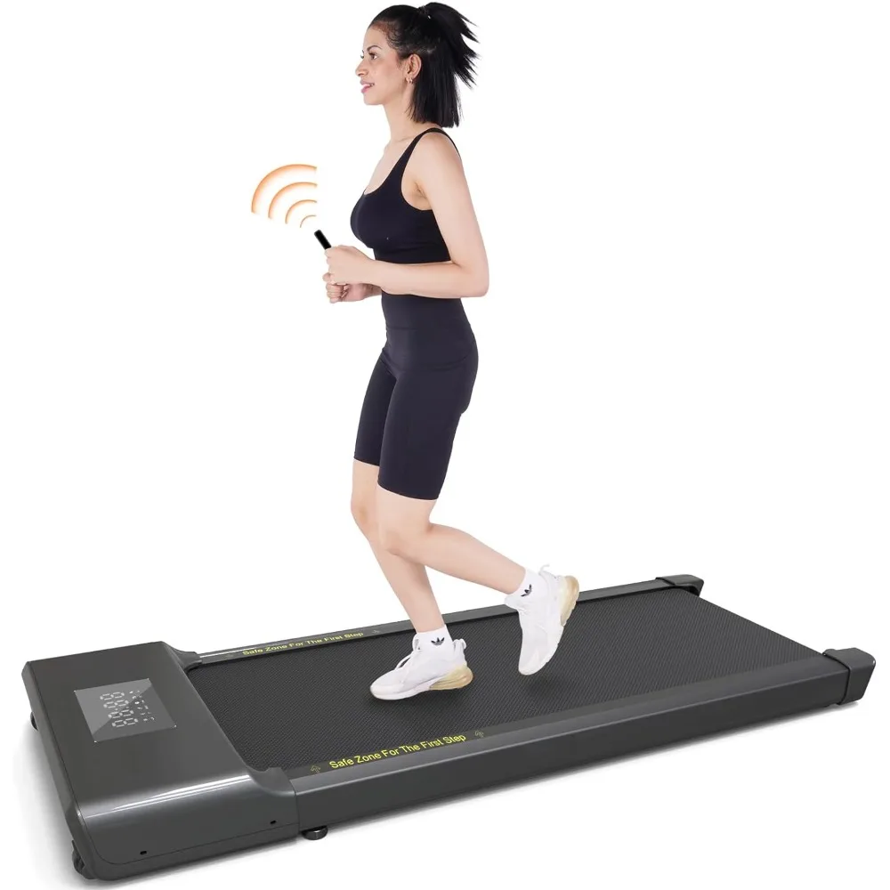 

Smart 2-in-1 Walking Pad for Walking and Jogging, Portable 2.5HP Low-Noise Treadmill with Remote & App Control, 300lbs Capacity