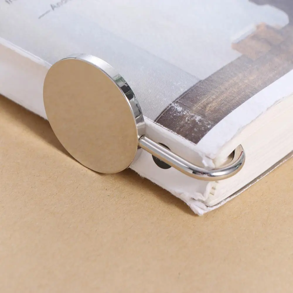 Creative Swan Neck Bookmark Reading Supplies Help Reading Round Metal Book Cilp Silver High Quality Book Page Holder