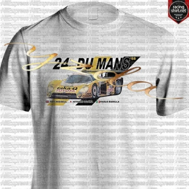 

Le Mans_24-hour Endurance Race_TAKA-Q_ Toyota _ Мужская и женская повседневная футболка для занятий спортом на мотоциклах, быстросохнущая