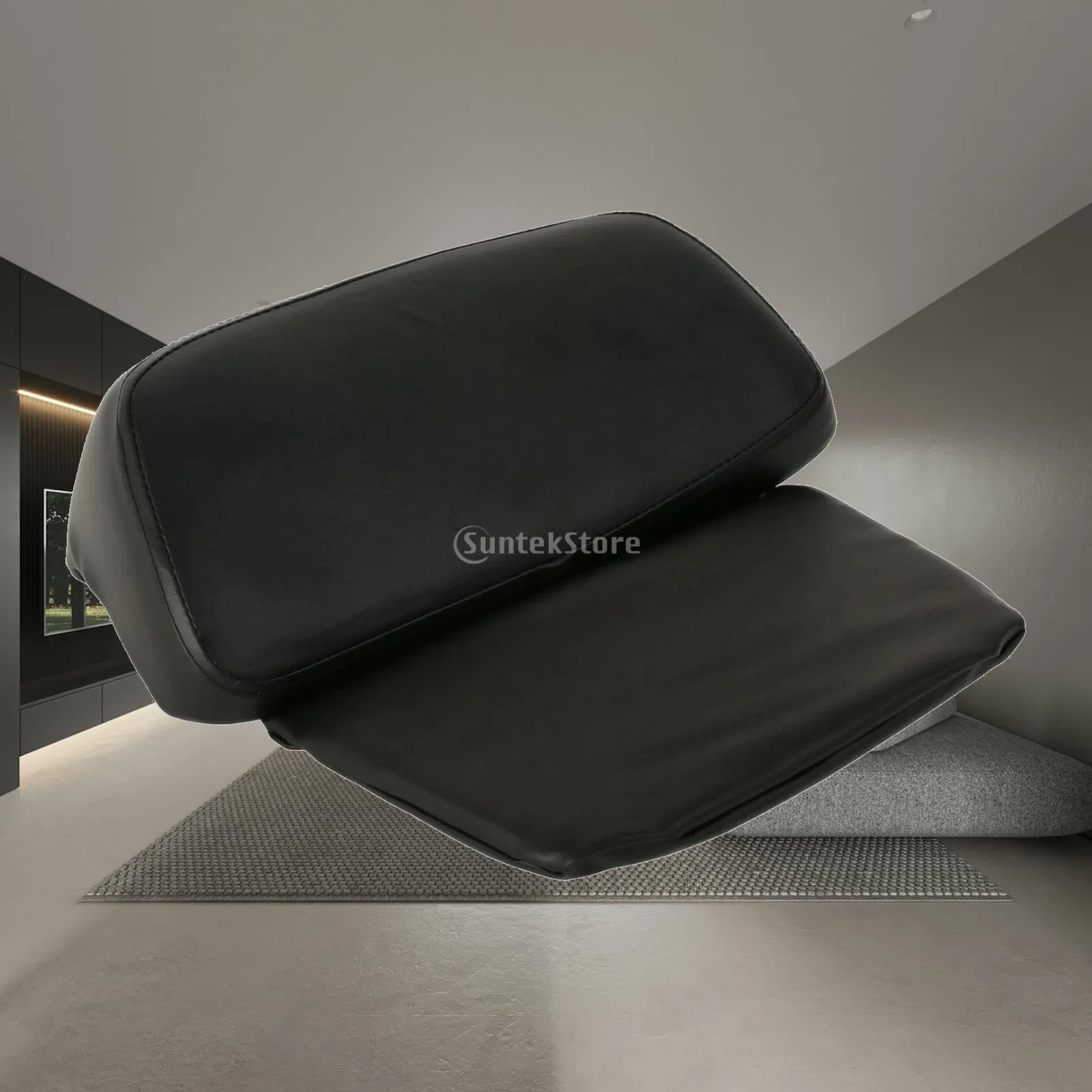 Motorcycle Rear Backrest Cushion Ergonomic Passenger Backrest with Lower Support Easy Install Sleek for Touring