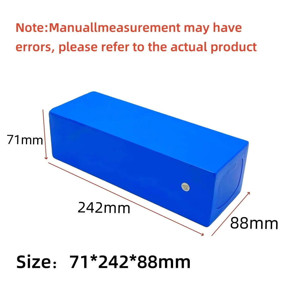 18650 13S4P 48V 15000mAh Lithium ion Rechargeable Battery Pack with Built in BMS Electric Scooter Bicycle Replacement Battery