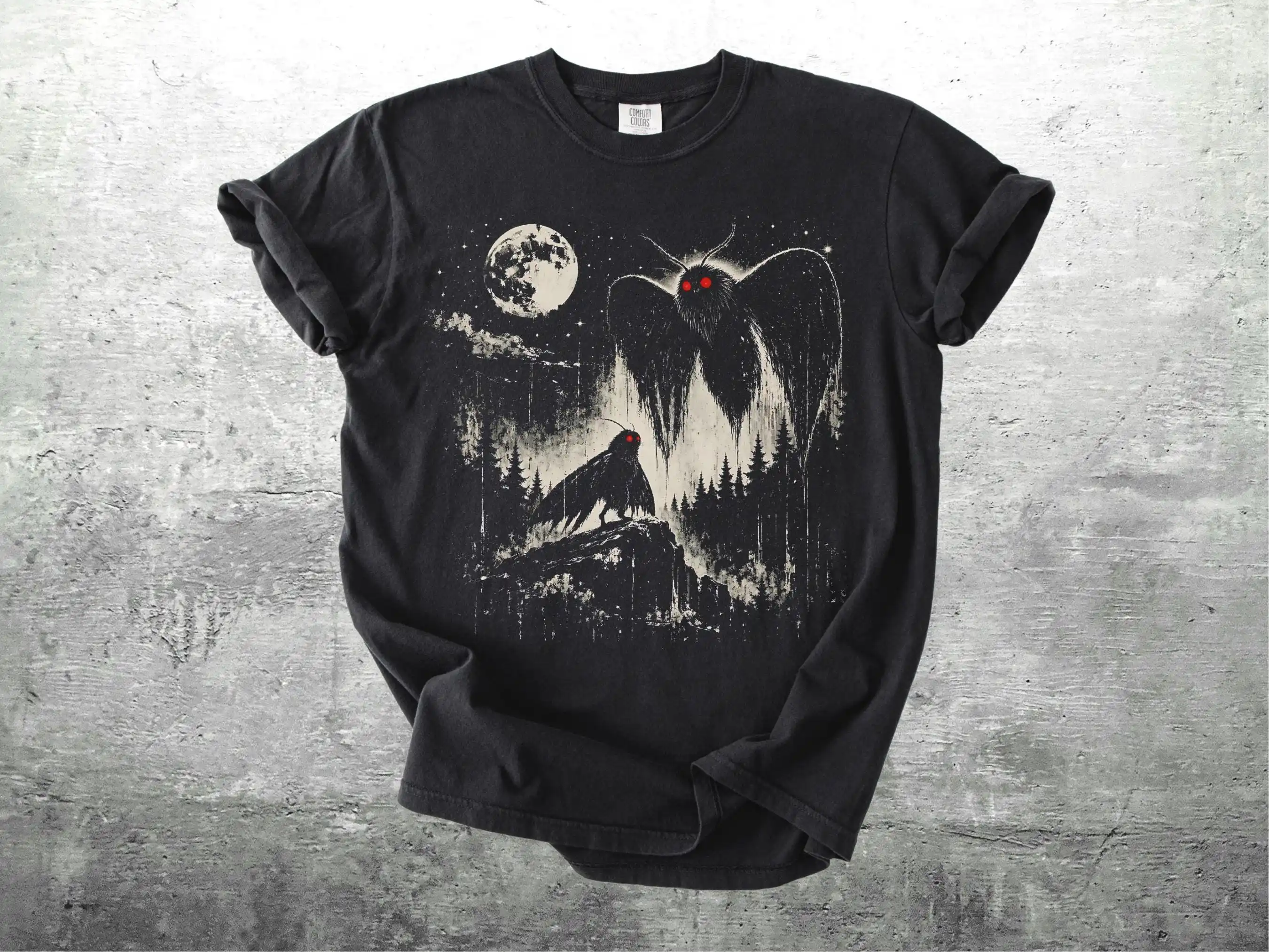 Vintage Mothman Shirt, Funny Meme, Cryptid, Oversize, Womens, Mens, Unisex T-shirt