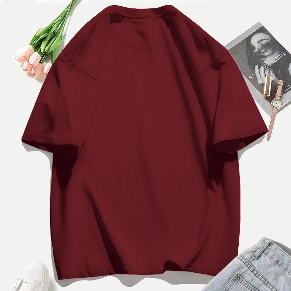 Life Is Short Make It Sweet Prints T-Shirts Cotton Womens Summer Short Sleeve T Shirt Soft Oversized Tops Casual O-Neck Tees