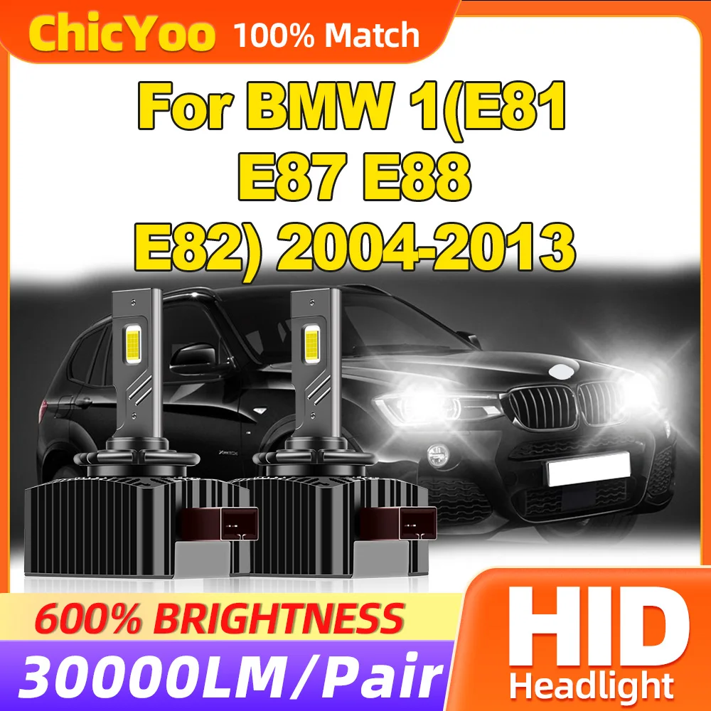 

30000LM LED Car Lights 120W Xenon Lamps 6000K HID Xenon Headlight Bulbs 12V For BMW 1(E81 E87 E87 E88 E82) 2004-2011 2012 2013