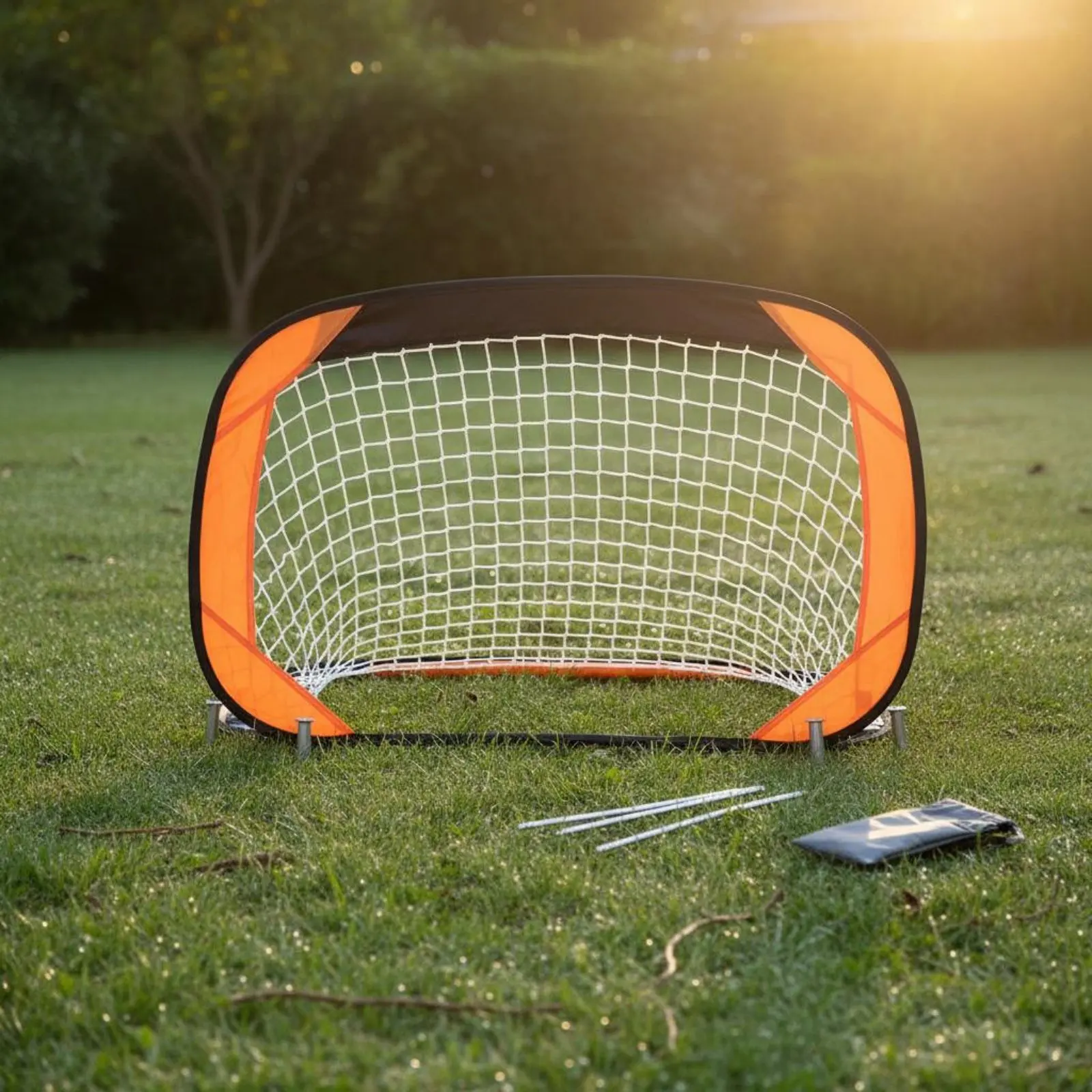 

Kids Kickball Net Lightweight Portable Kickball Net Easy No-Tool Assembly Sturdy Construction for Young Children, Indoor