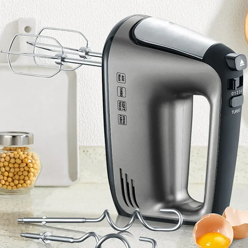 Electric Egg Beater Household Multi-function Baking Cream Mixer Hand-held Batter Double Mixing Head High-power