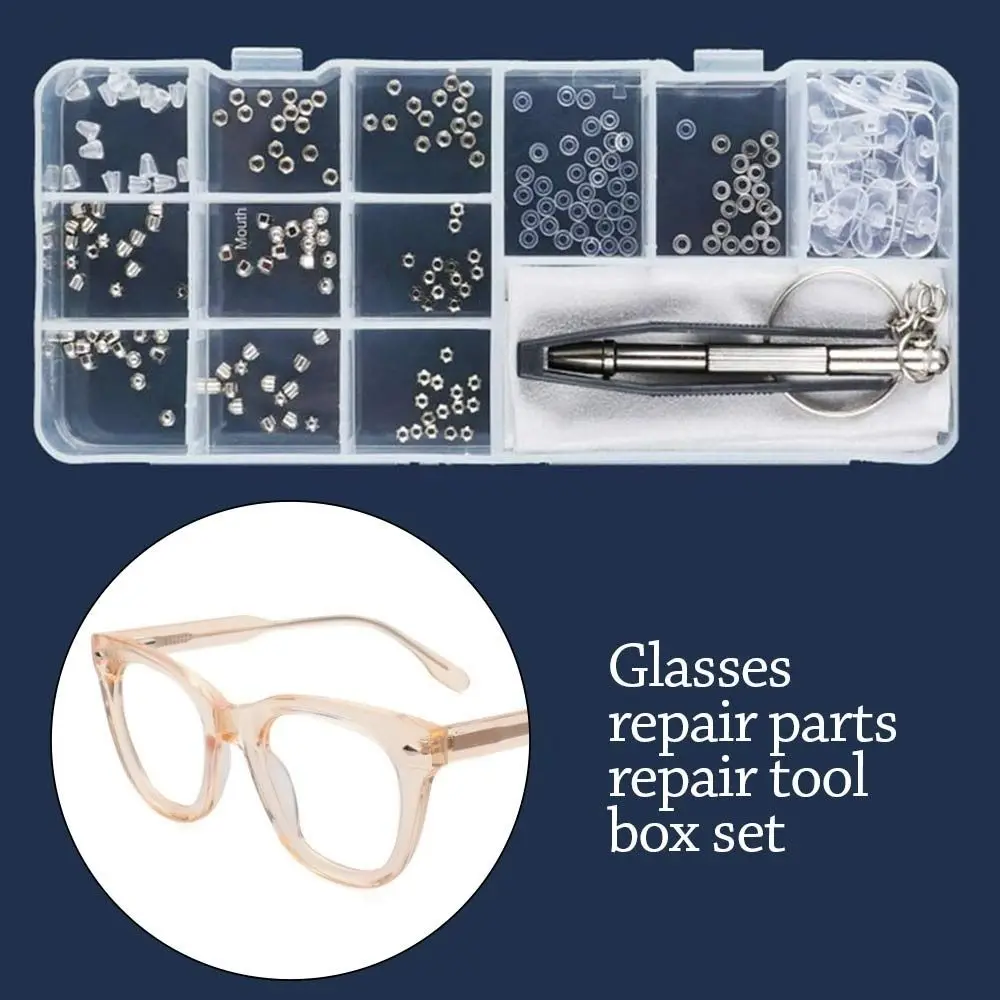 Repair Tool Kit Screws Sets Glasses Sunglasses Screwdriver Eyeglasses Repairing Set Repair Kit Tool Screw Nut Glasses Repair - view 2