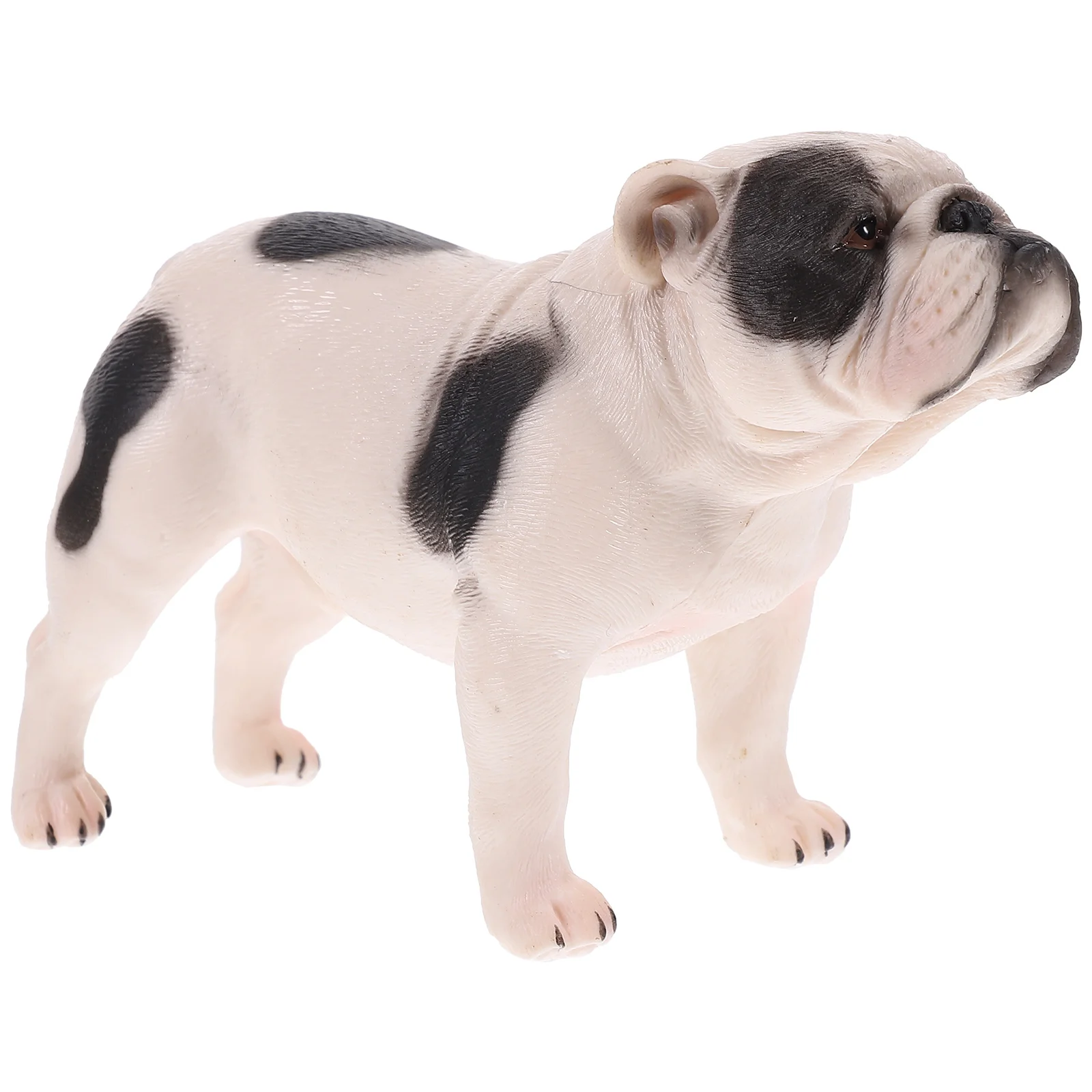 

Solid Animal Ornaments Realistic Standing Bulldog Figurine PVC Home Office Car Cabinet Kids Toy Simulation Model