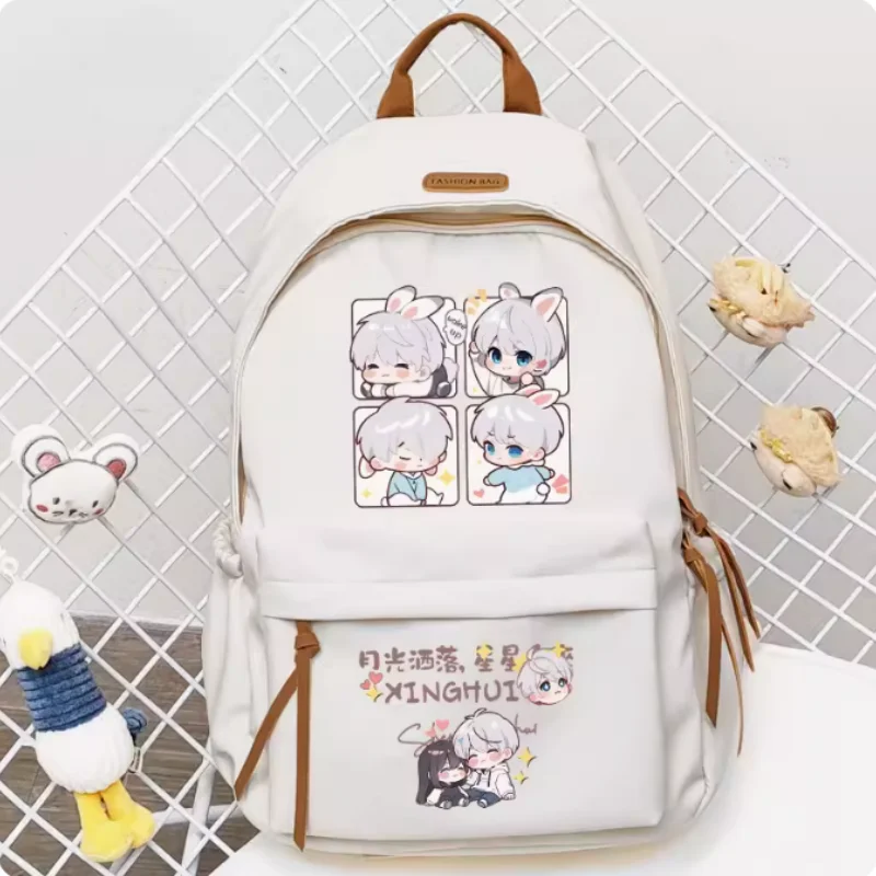 

Anime Love and deepspace Xavier Cartoon Bag Women Man Fashion Leisure Teenagers Student Backpack Handbag B1606