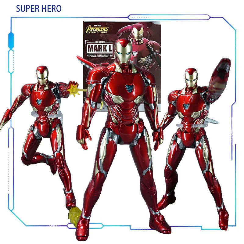 Morstorm Original Model Kit Iron Man Mk50  Anime Action Figure Assembly Model Toys Gifts for Boys Foam Box Packaging