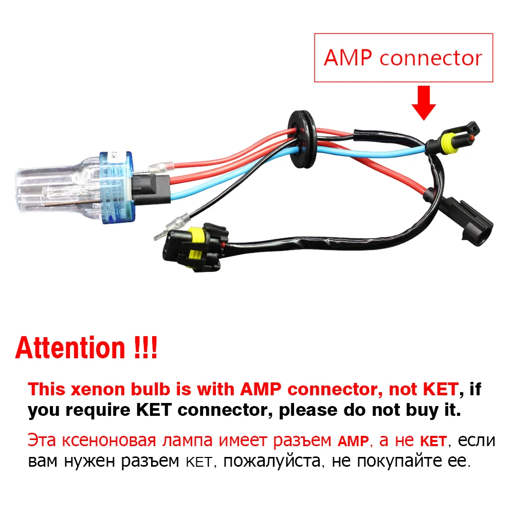 H7 H1 AC Xenon Bulb H3 9005 HB3 9006 HB4 9012 880 881 HID Xenon Lamp 55W 3000K 4300K 6000K 8000K 12V For Car Headlight Fog Light