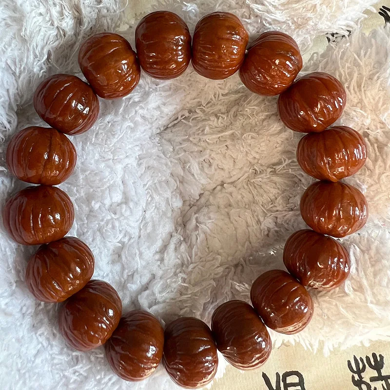 

Local Tyrant String Small Walnut Bracelet Monkey Bifid Pumpkin Pile Men and Women Single Circle