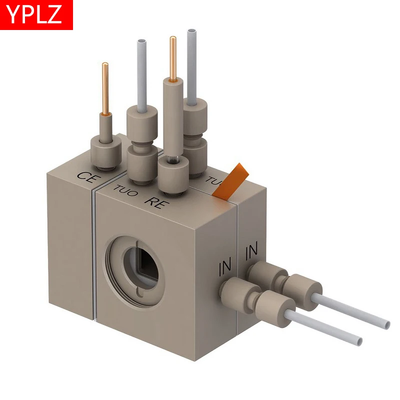 Gas diffusion replaceable film photoelectrochemical flow cell