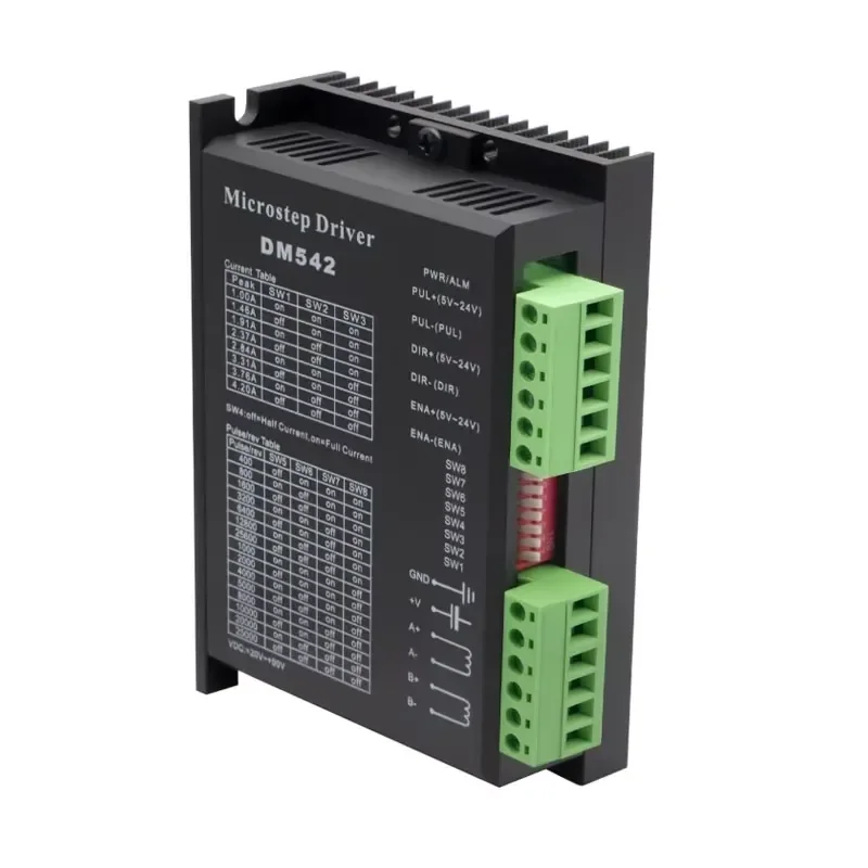 DM542 CNC Digital Stepper Motor Driver DC20-50V 128 Subdivision Micro-Step Resolutions, CNC Controller for Nema23 Stepper