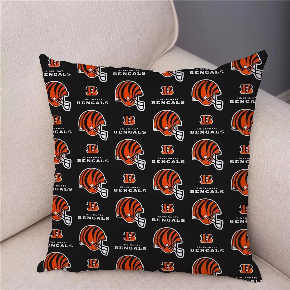 Decorative Pillowcase 45x45 Pillow Covers Decorative CincinnatiS BengalS Children's Cushion Cover Cushions for Living Room 45*45