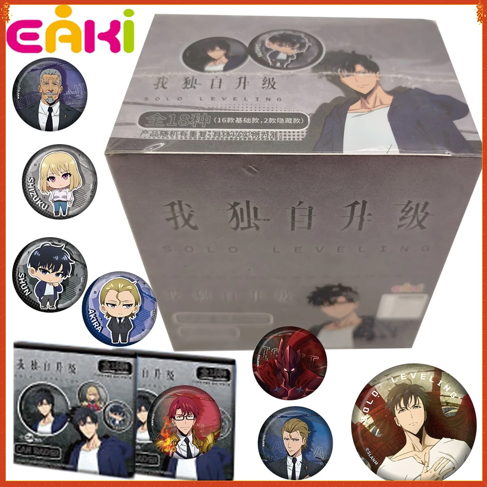 

New Genuine Eaki Solo Leveling Anime Peripheral High-definition Characters Double Flash Badge for Clothing Accessories Fun Gifts