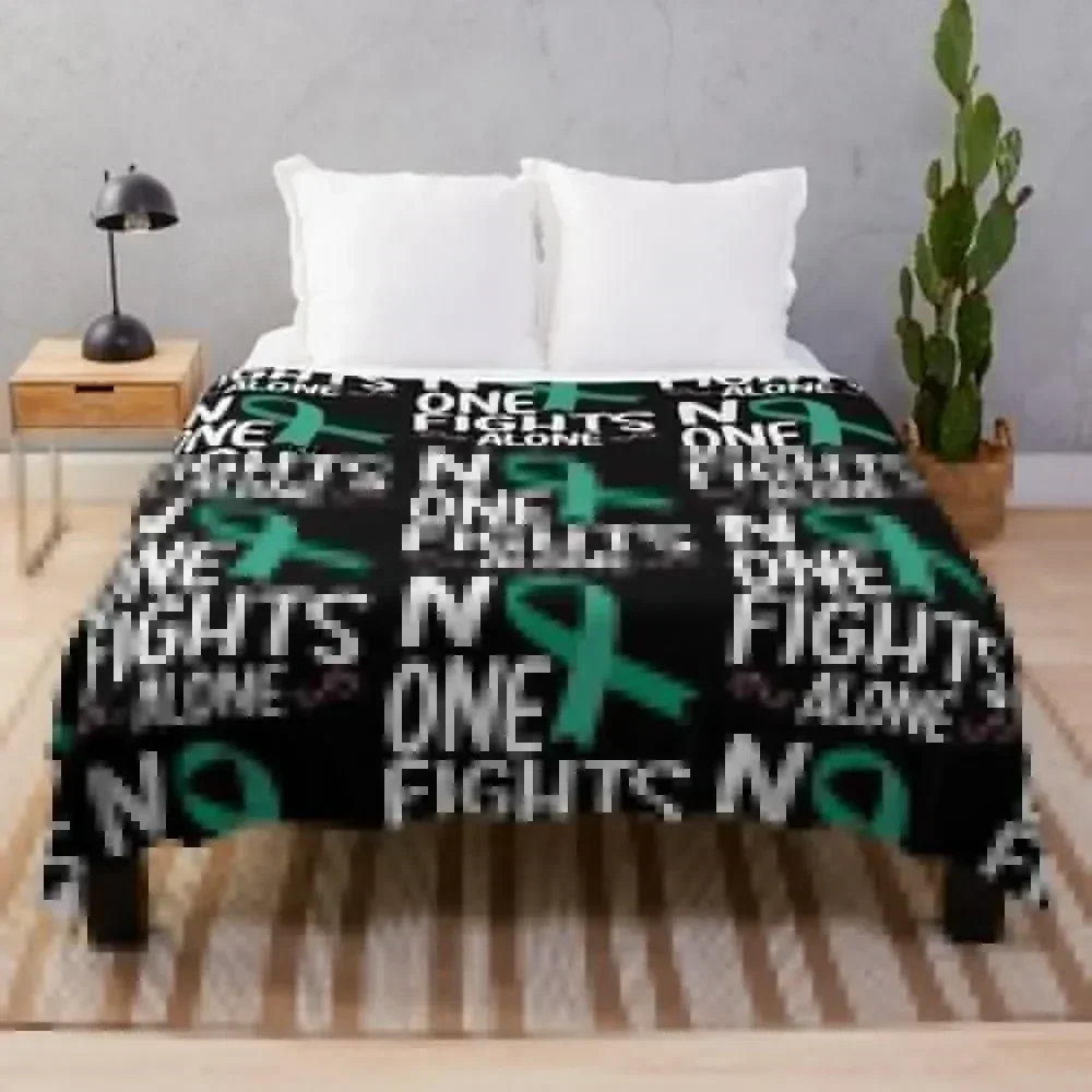 

Liver Cancer Awareness Support Rehab Emerald Green Throw Blanket Year Round Soft Comfortable Blanket for Home