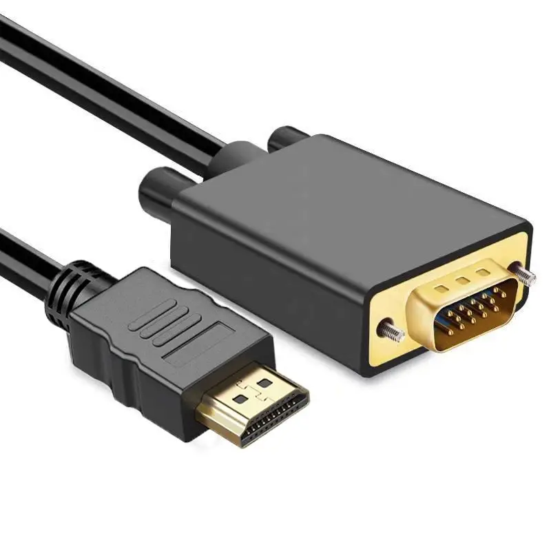 كابل محول ذكور متوافق مع HDMI إلى VGA ، محول فيديو ، من من من من من من من من من من ، M ، Male P ، كمبيوتر محمول ، كمبيوتر مكتبي ، شاشة ، جهاز عرض ، تلفزيون ، شاشة كبيرة