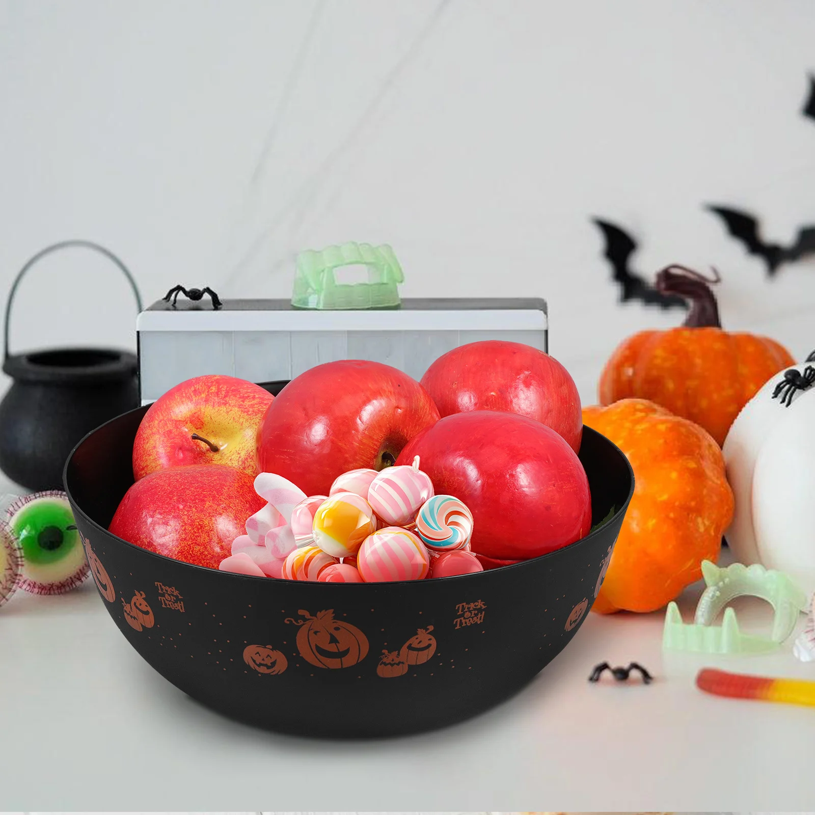 

Candy Halloween Large Plastic Food Container Serving Bowl For Fruit Snack Dessert Halloween Party Supply