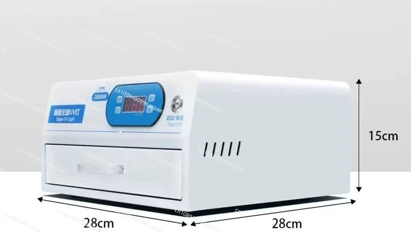 Drawer LED UV Curing Light Lamp Box 2000W With Timer for Mobile Phone Curved Screen LCD OCA Glue Circuit Board