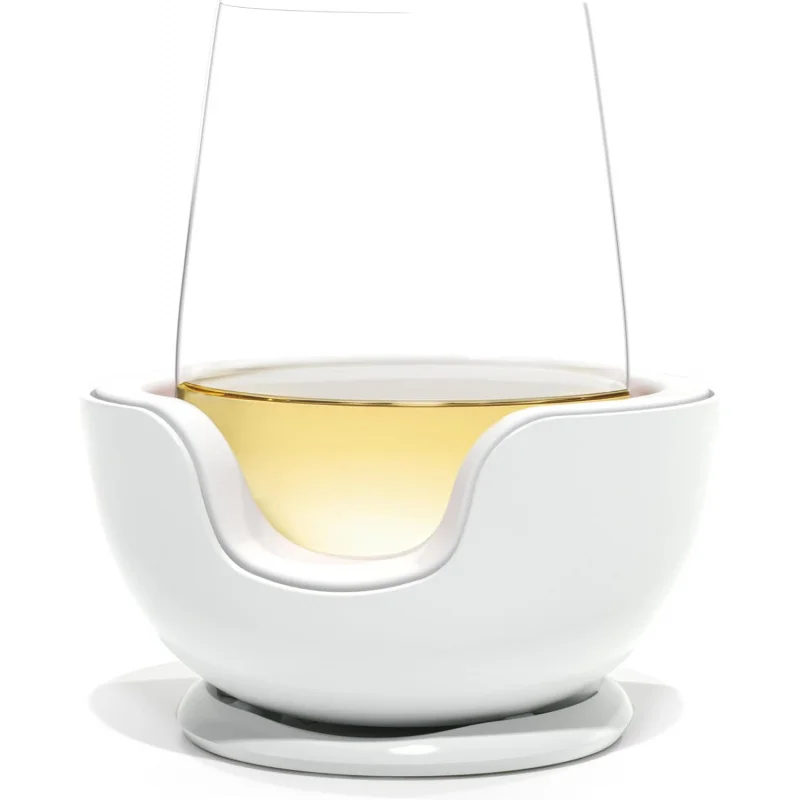 

Stemless Wine Glass Chiller | Keep the Chill In Your Glass | Separable & Refreezable Chill Cradle