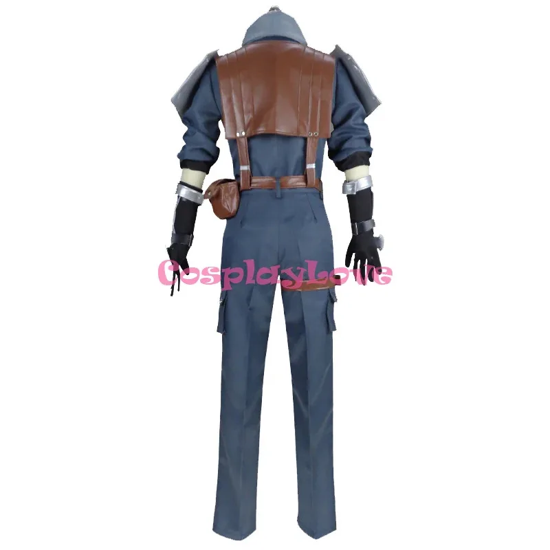 

qq98CosplayLove Final Fantasy VII Remake FF7 Shinra Security Officer Косплей Костюм на Рождество, Хэллоуин