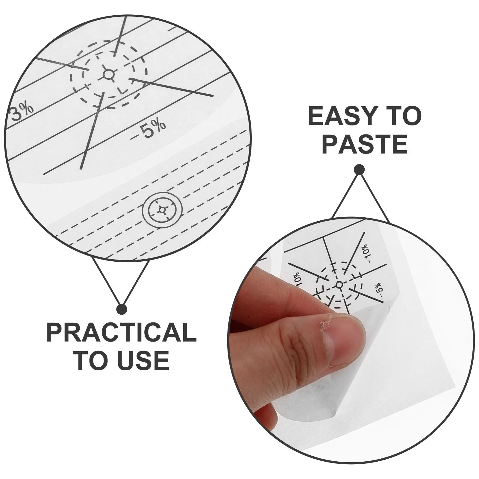 10Sheets Golf Impact Labels Training Tool Enhance Accuracy Stability Improve Putting Technique Golf Training Gear