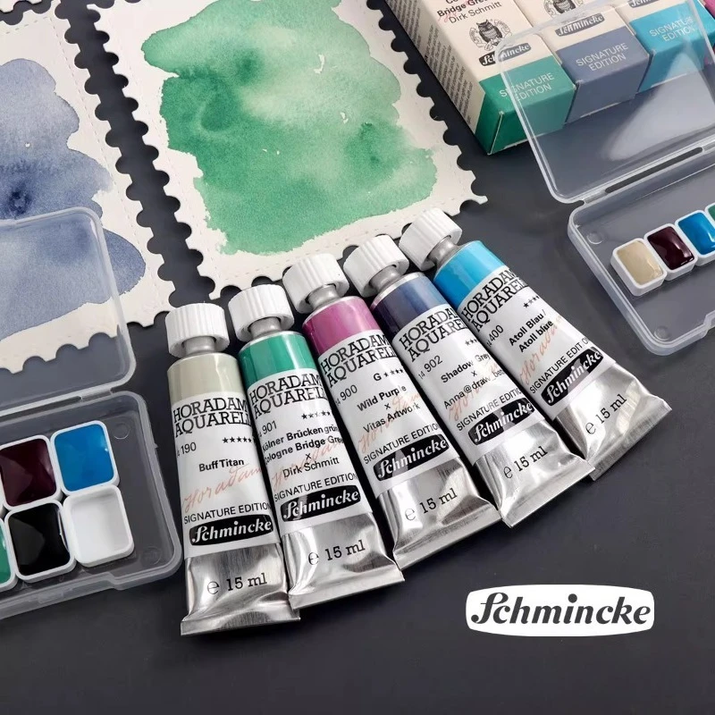 ألمانيا Schmink 2025 لون محدود ماستر ألوان مائية الصباغ الحجر المعدني الطبقات اللون الفنان اللوحة الفنية الإمدادات