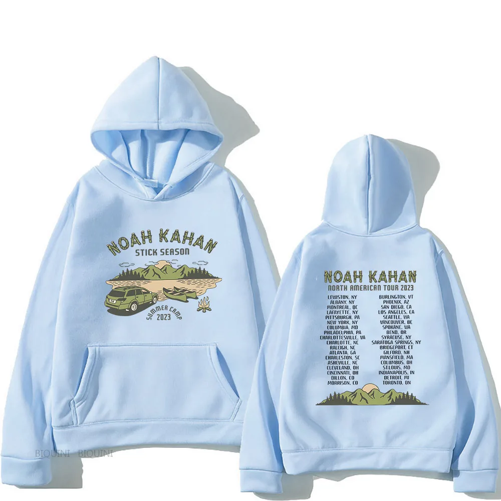 

Noahh Kahann Stick Season Hoodies Men Women Long Sleeve Streetwear Unisex Hooded Sweatshirts North American Tour 2023 Clothes